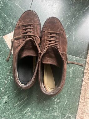 Men's Brown Suede common projects Lace-Up Casual Shoes